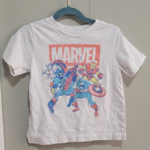 Boys Marvel T-Shirt Bundle 4T – Iron Man, Spider-Man, Captain America + More - Picture 4 of 6
